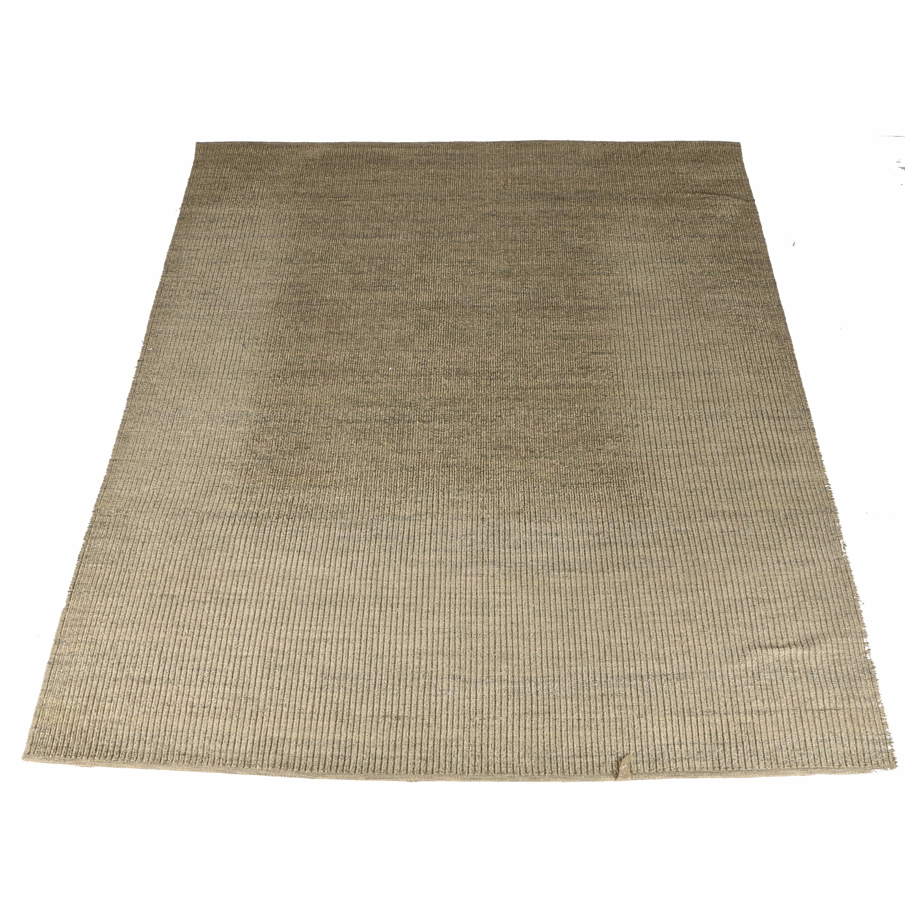 Power Loomed Indian Wool and Cotton Area Rug