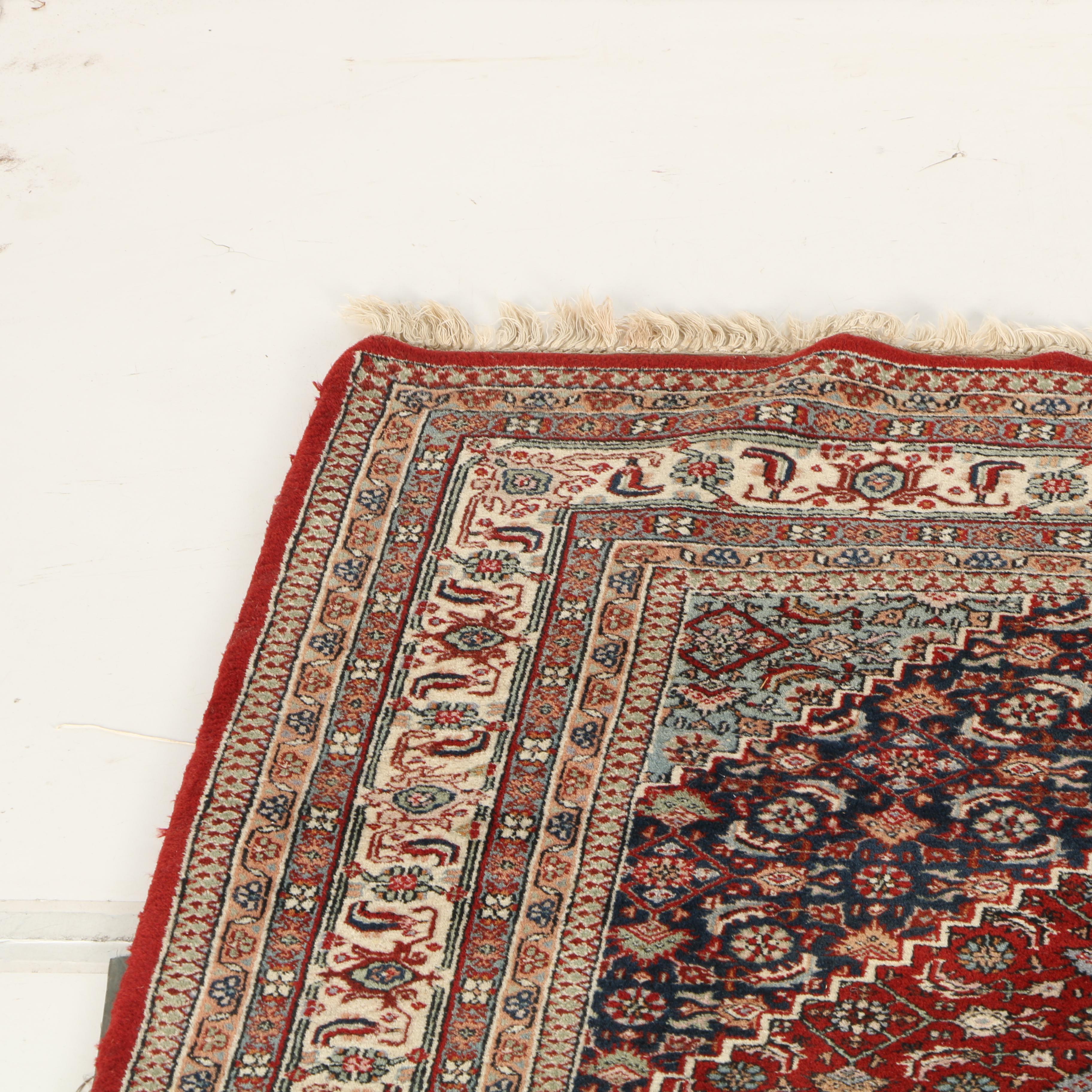 Hand-Knotted Persian Bijar Area Rug