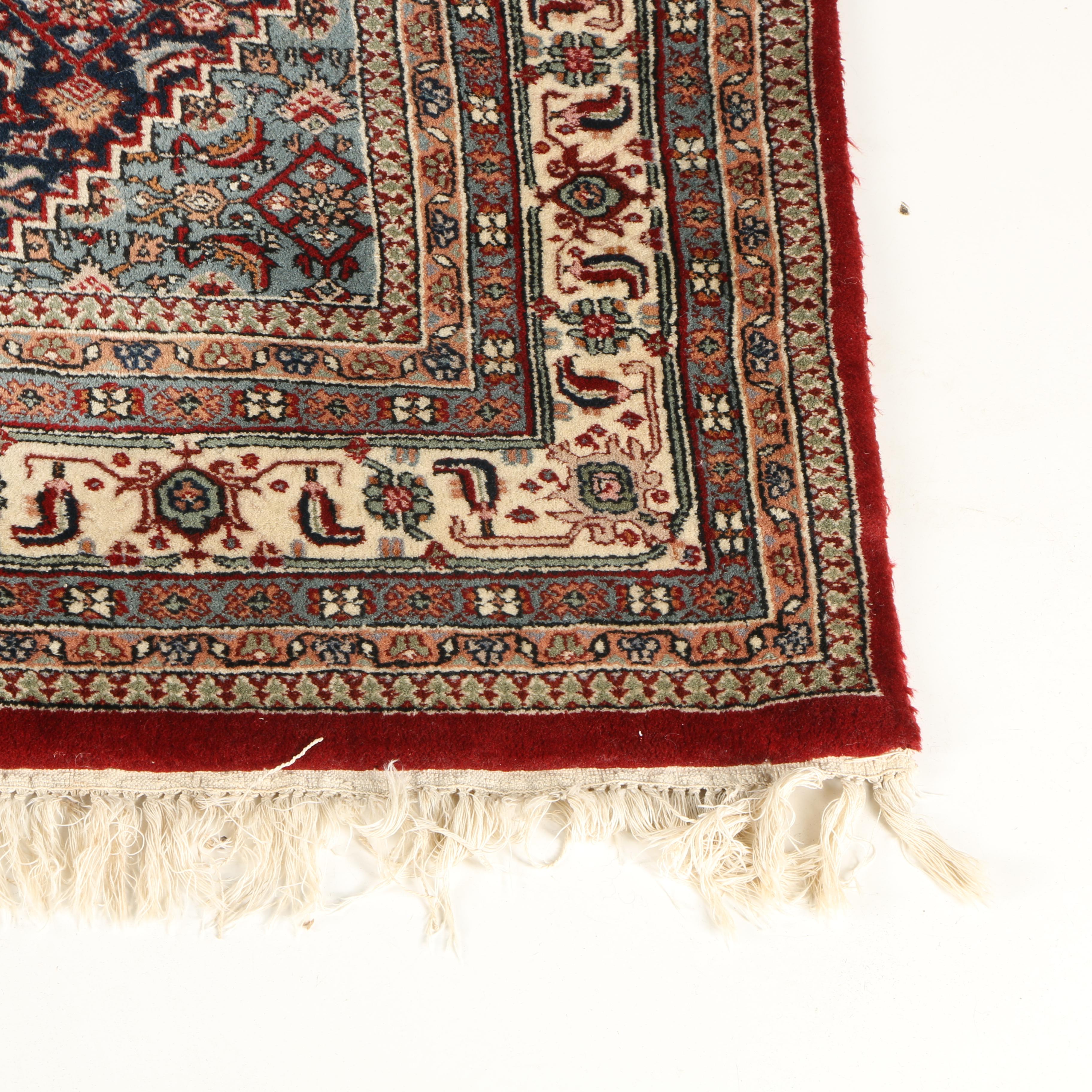 Hand-Knotted Persian Bijar Area Rug