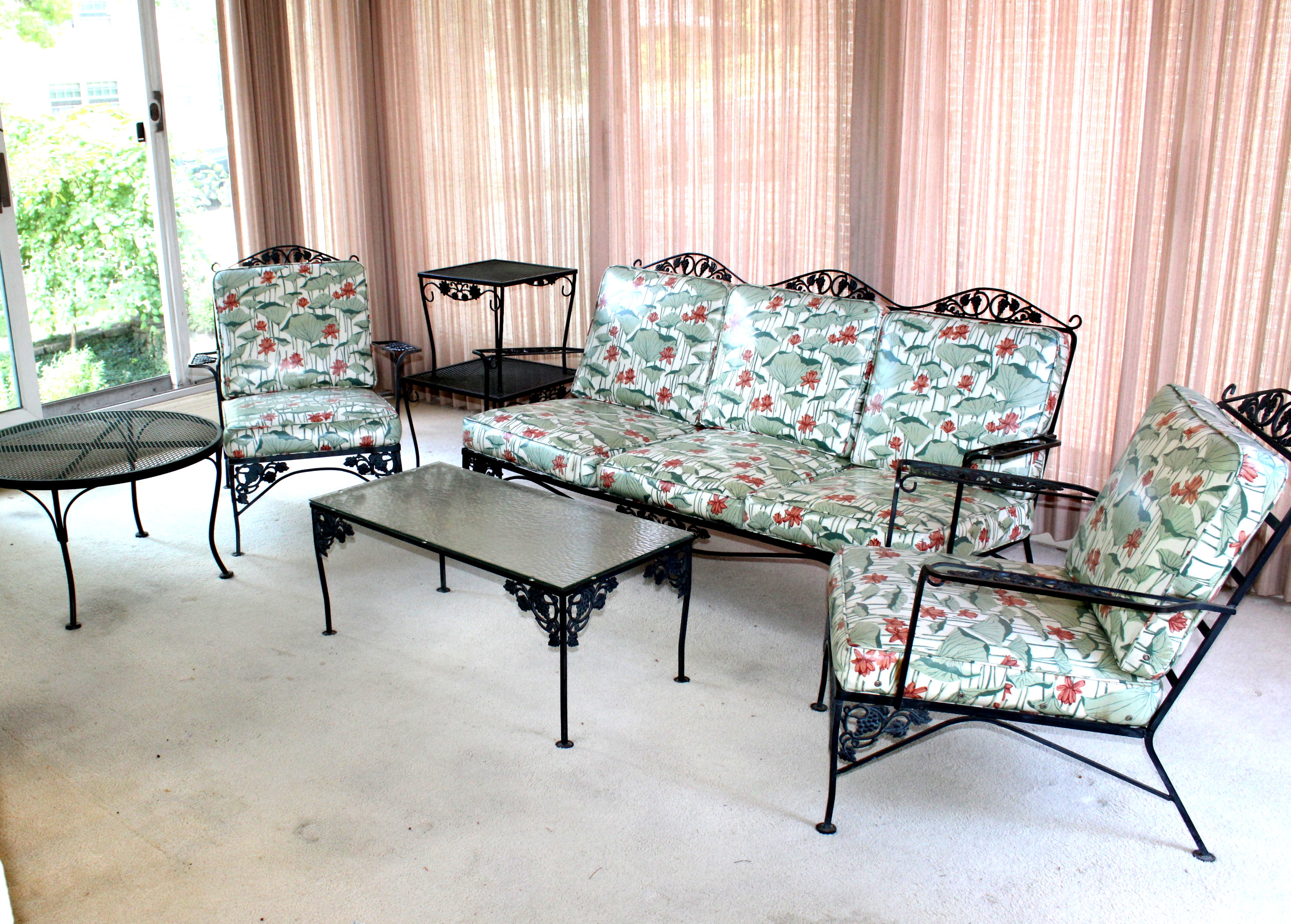 Vintage Woodard Wrought Iron Patio Furniture