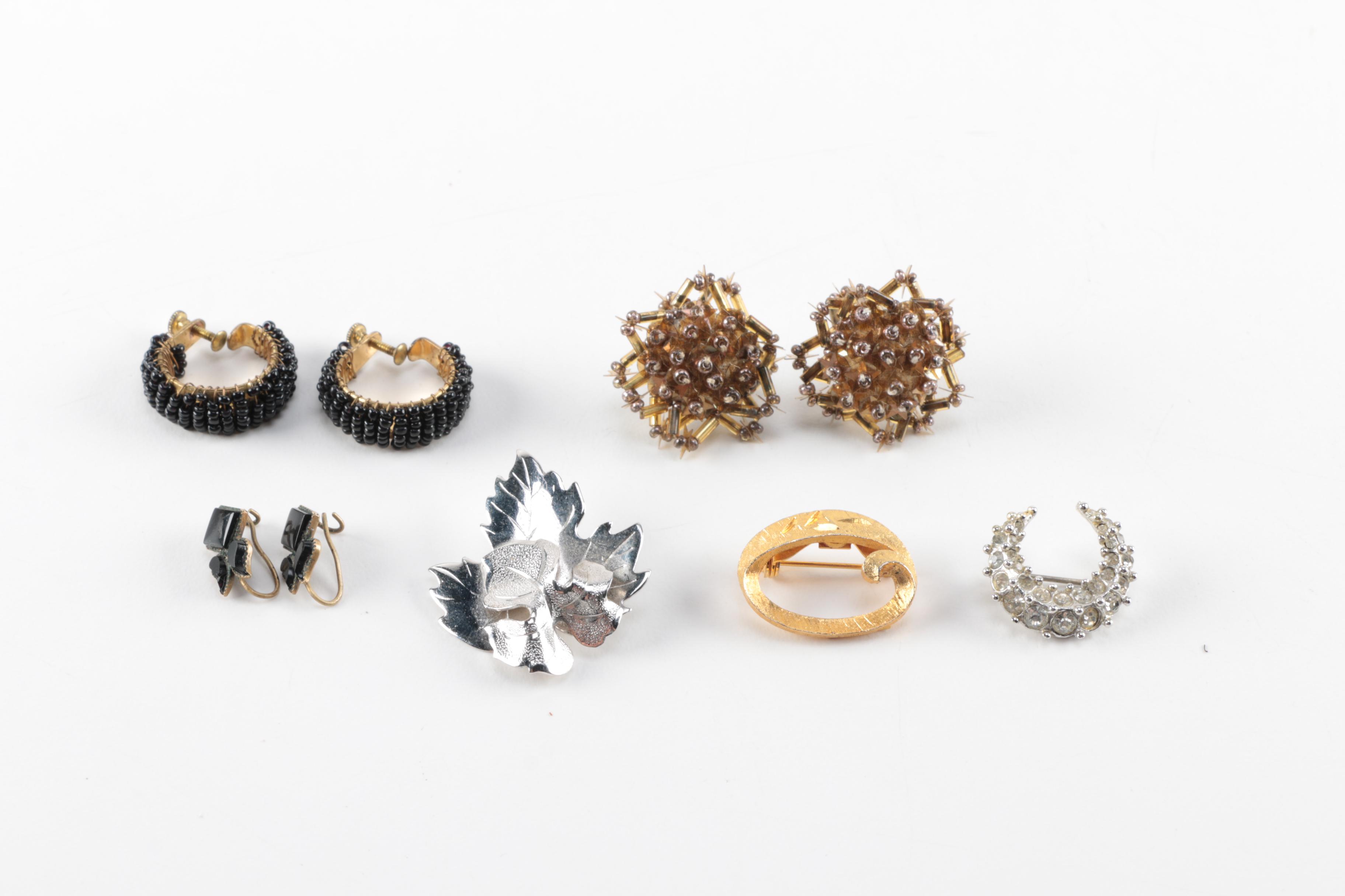 Costume Jewelry Assortment Including Vintage Pieces