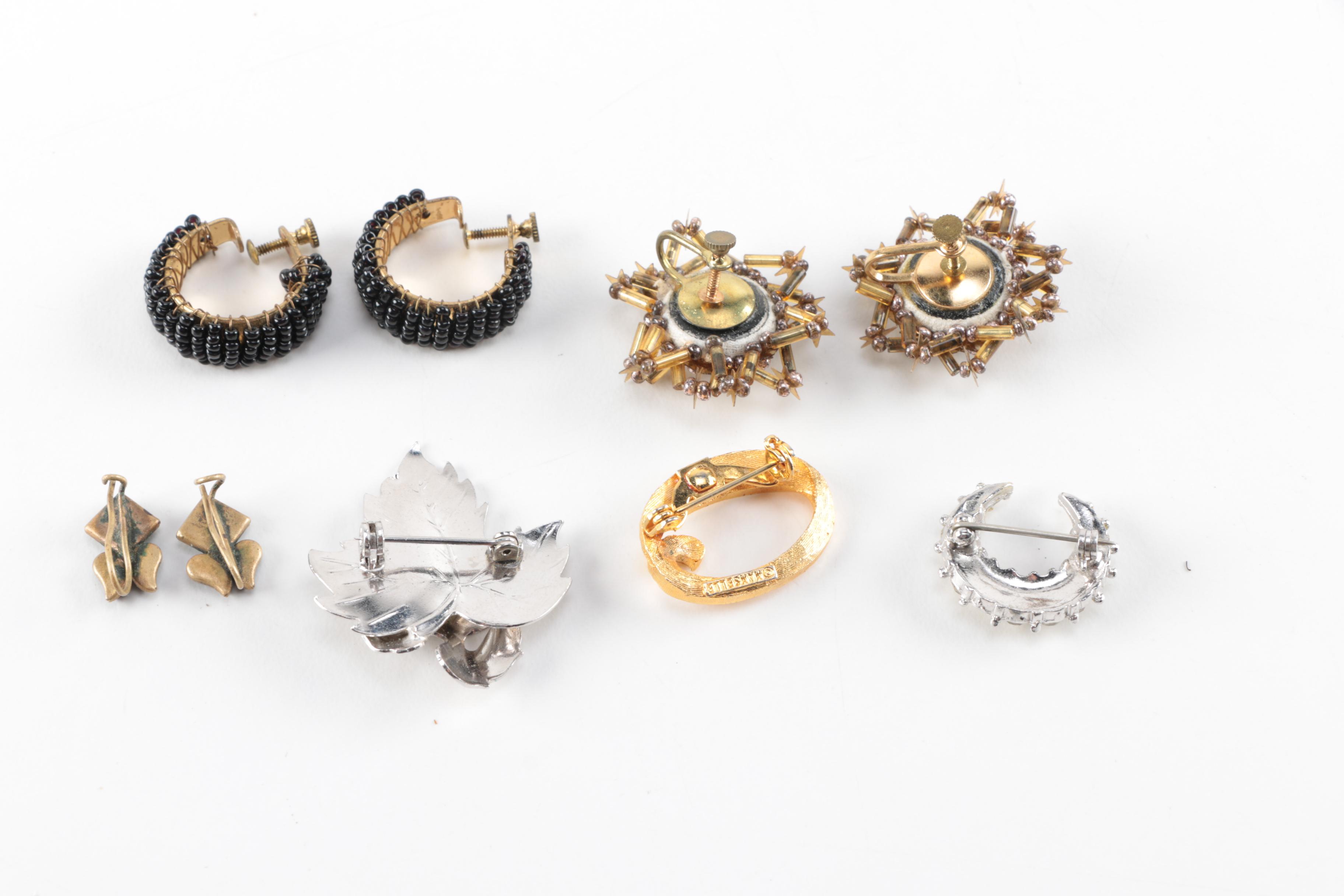 Costume Jewelry Assortment Including Vintage Pieces