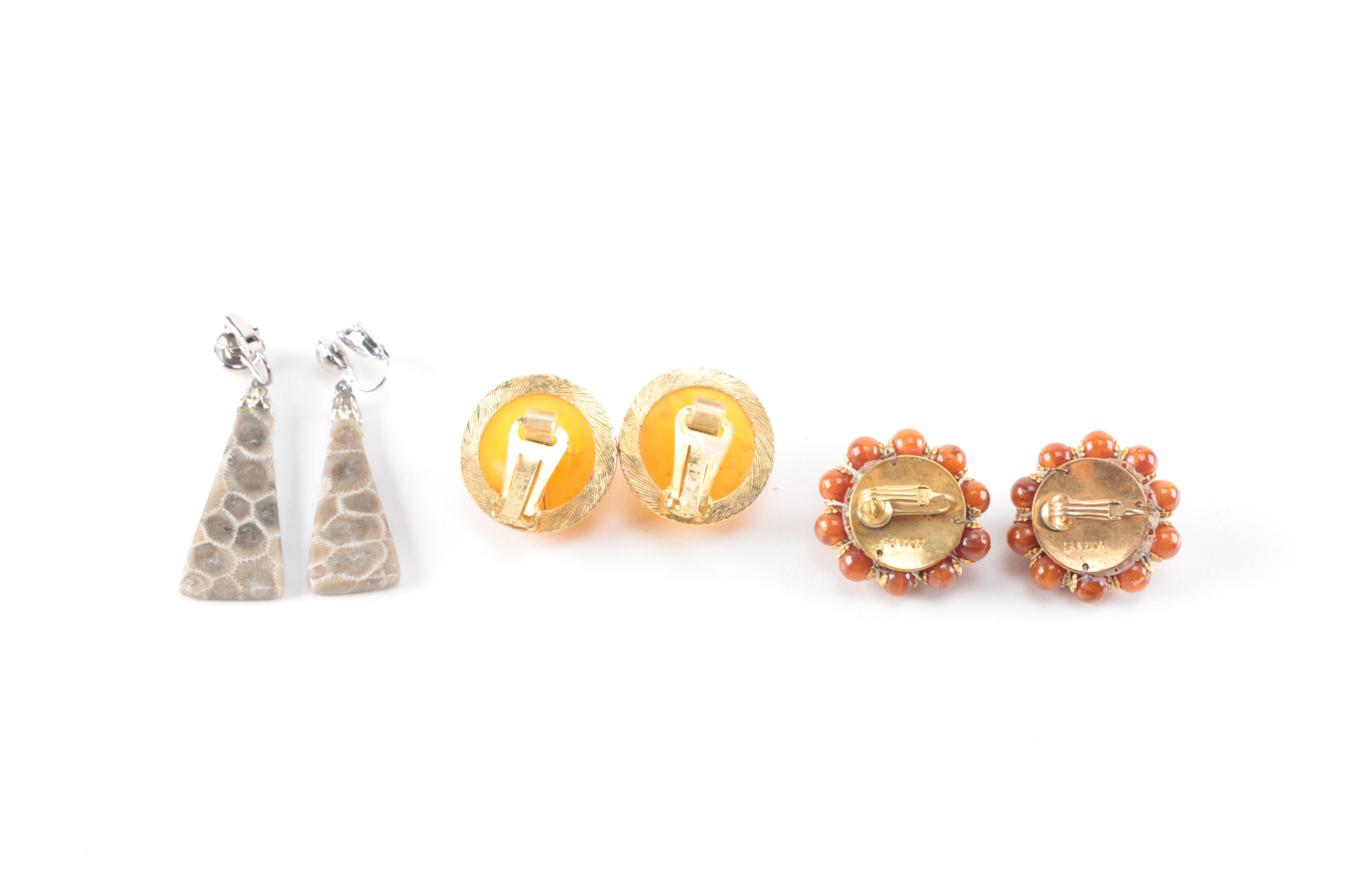 Costume Jewelry Assortment Including Vintage Pieces