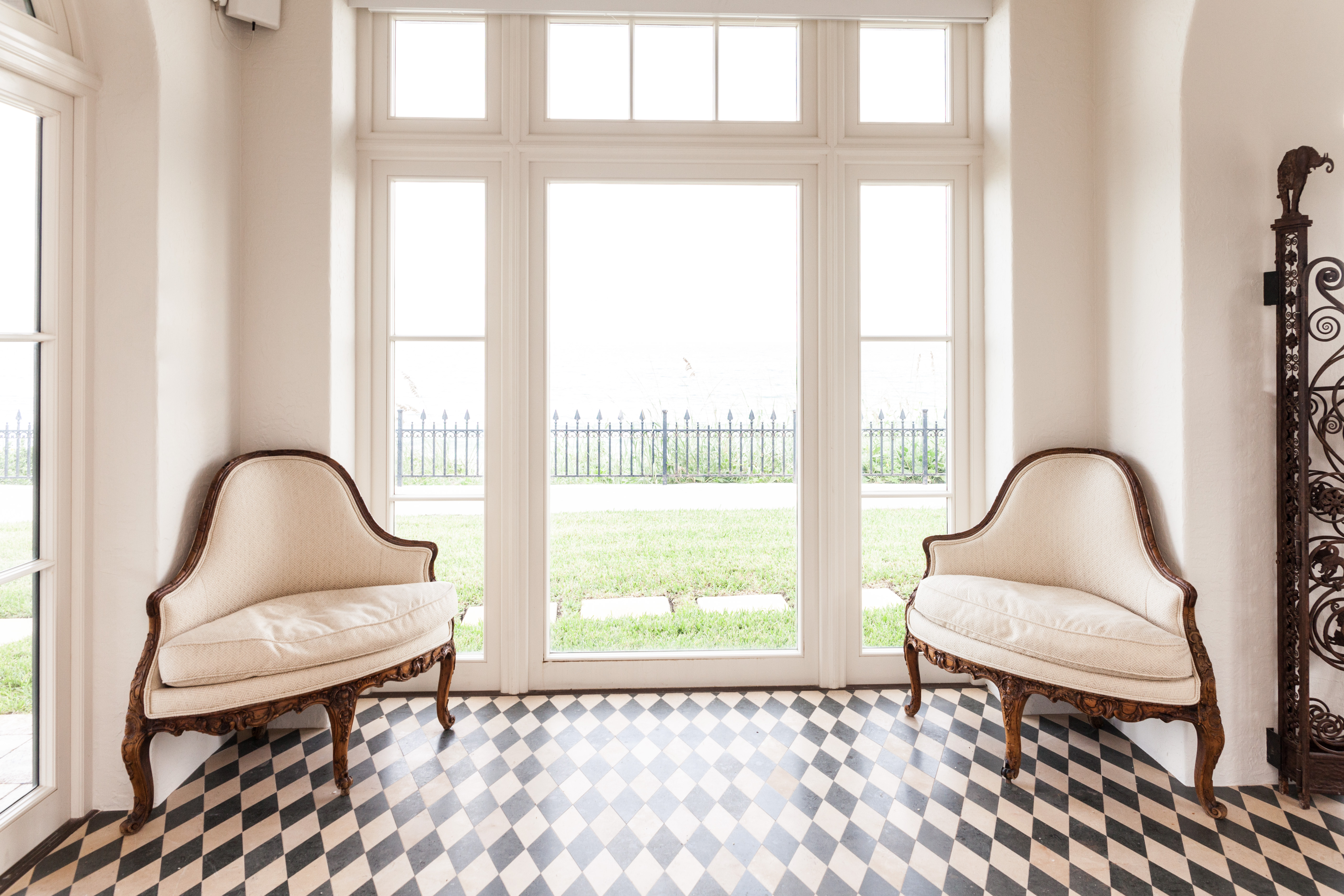 Pair of Louis XV Style Corner Chairs