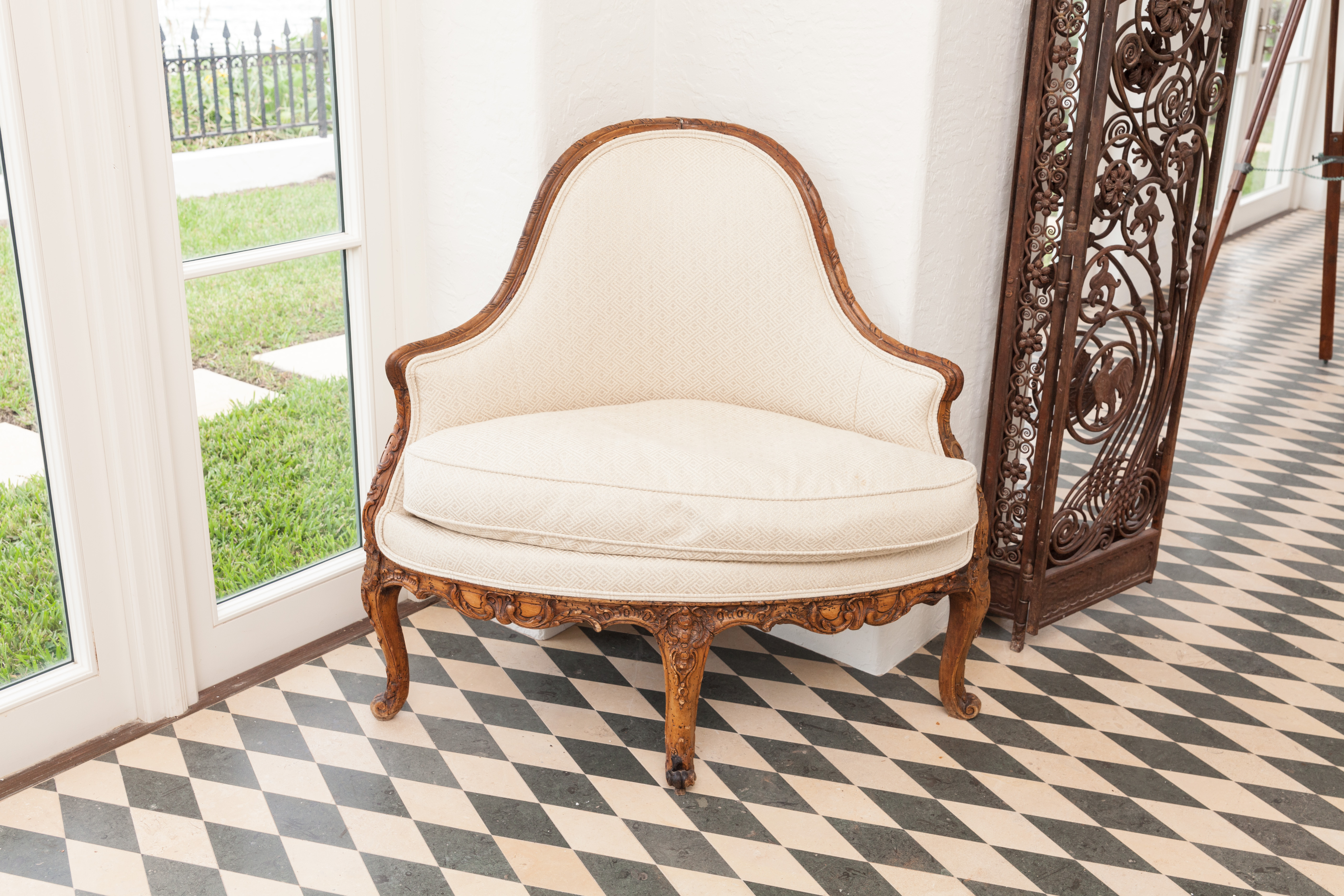 Pair of Louis XV Style Corner Chairs