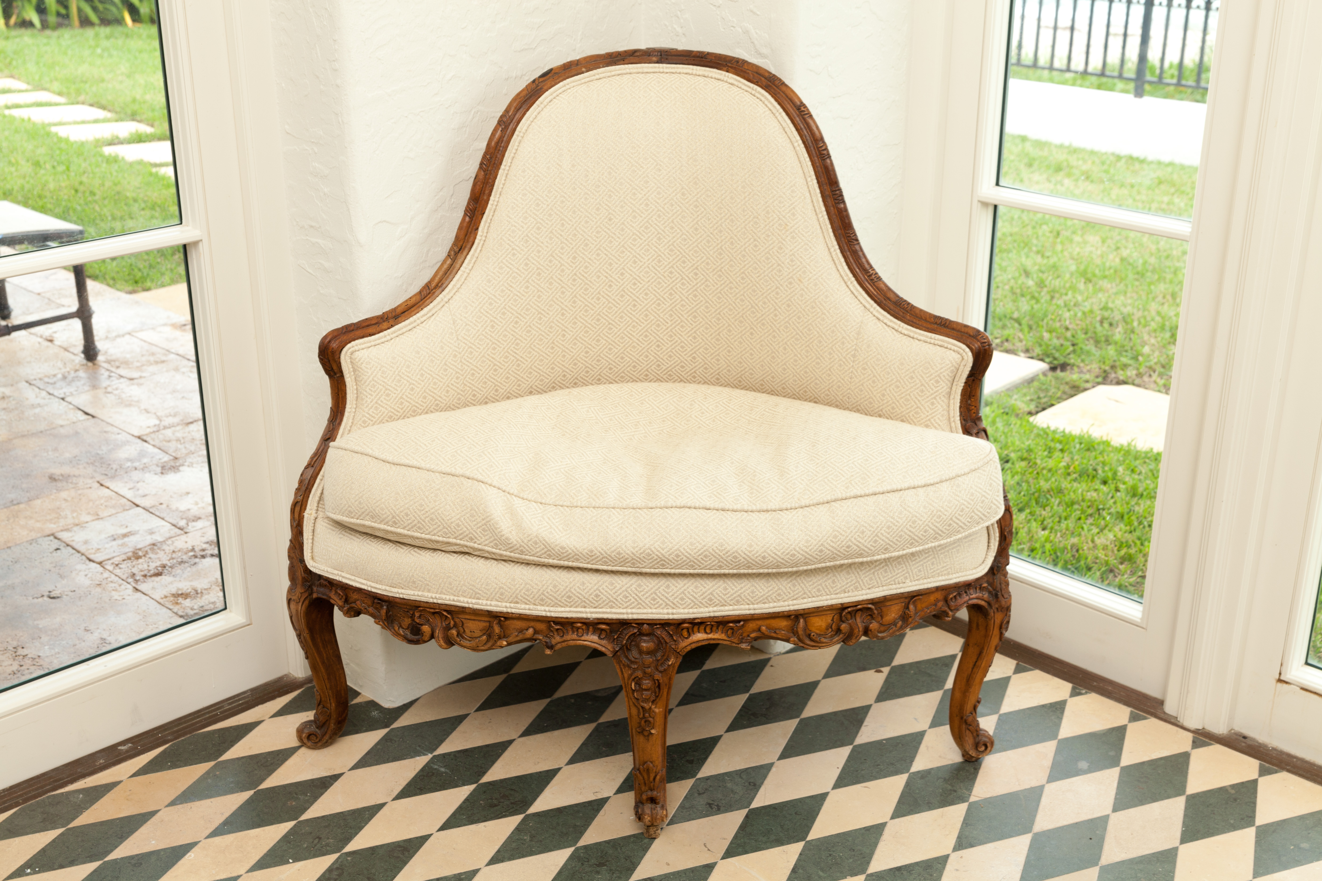 Pair of Louis XV Style Corner Chairs