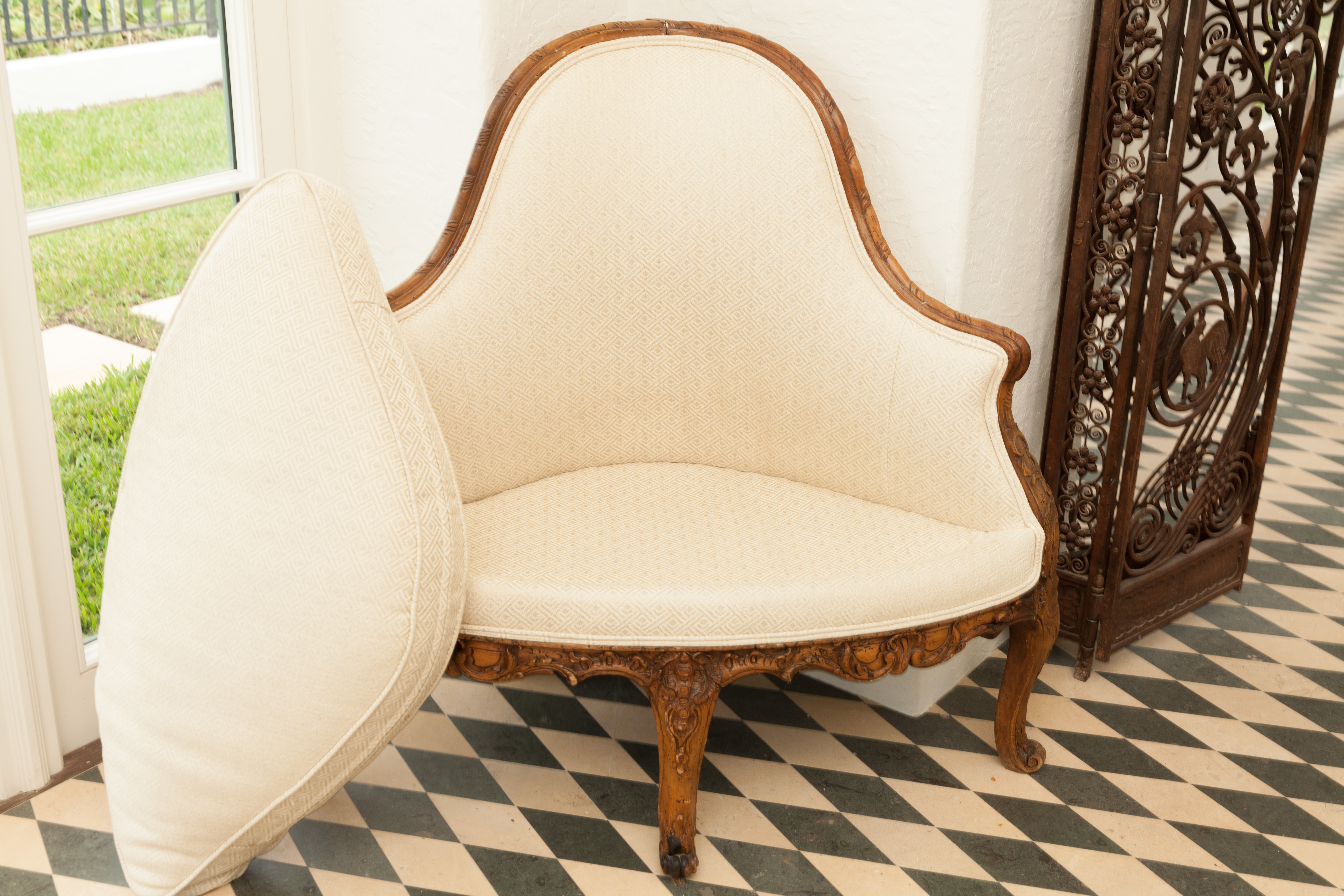 Pair of Louis XV Style Corner Chairs