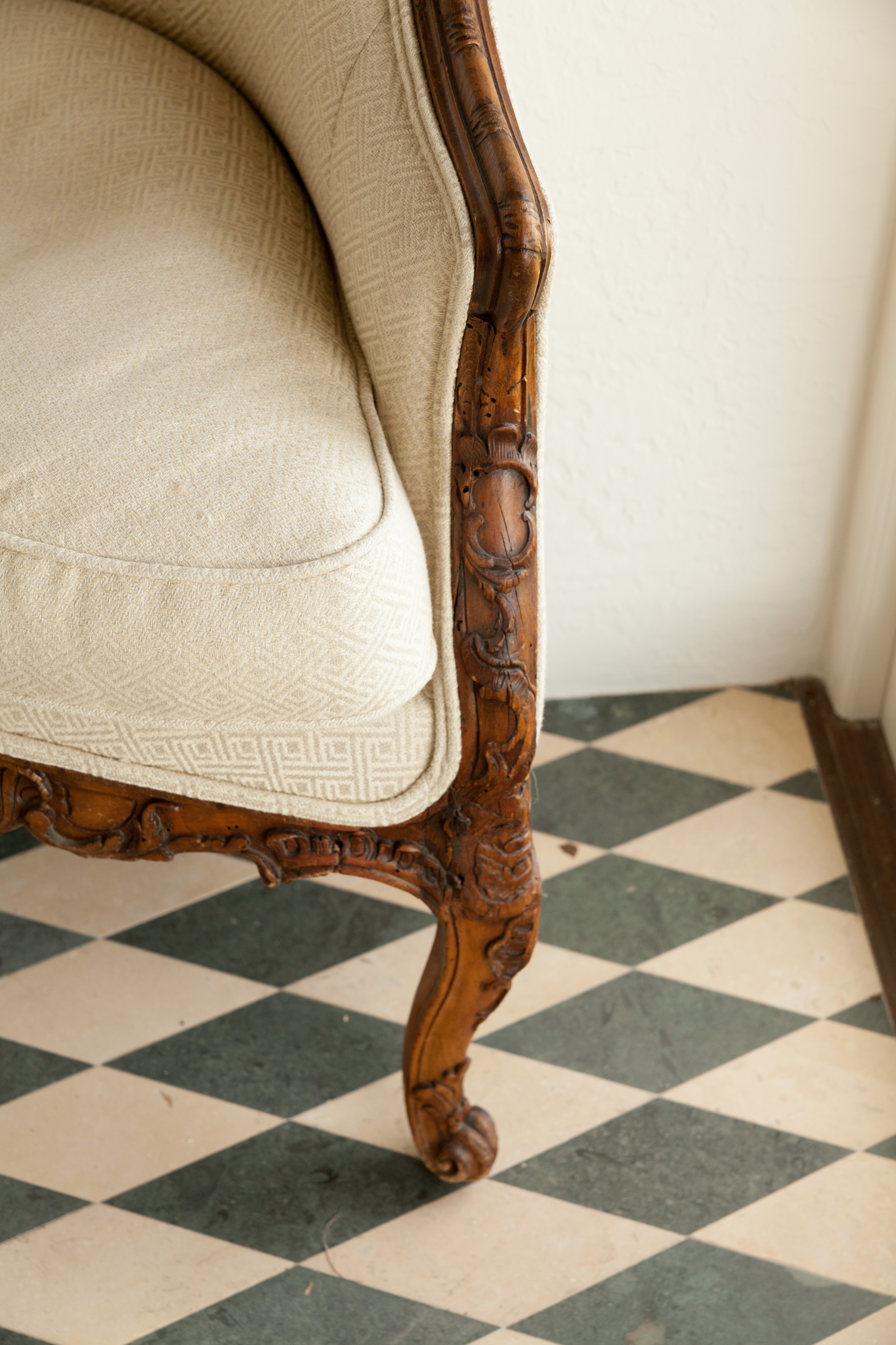 Pair of Louis XV Style Corner Chairs