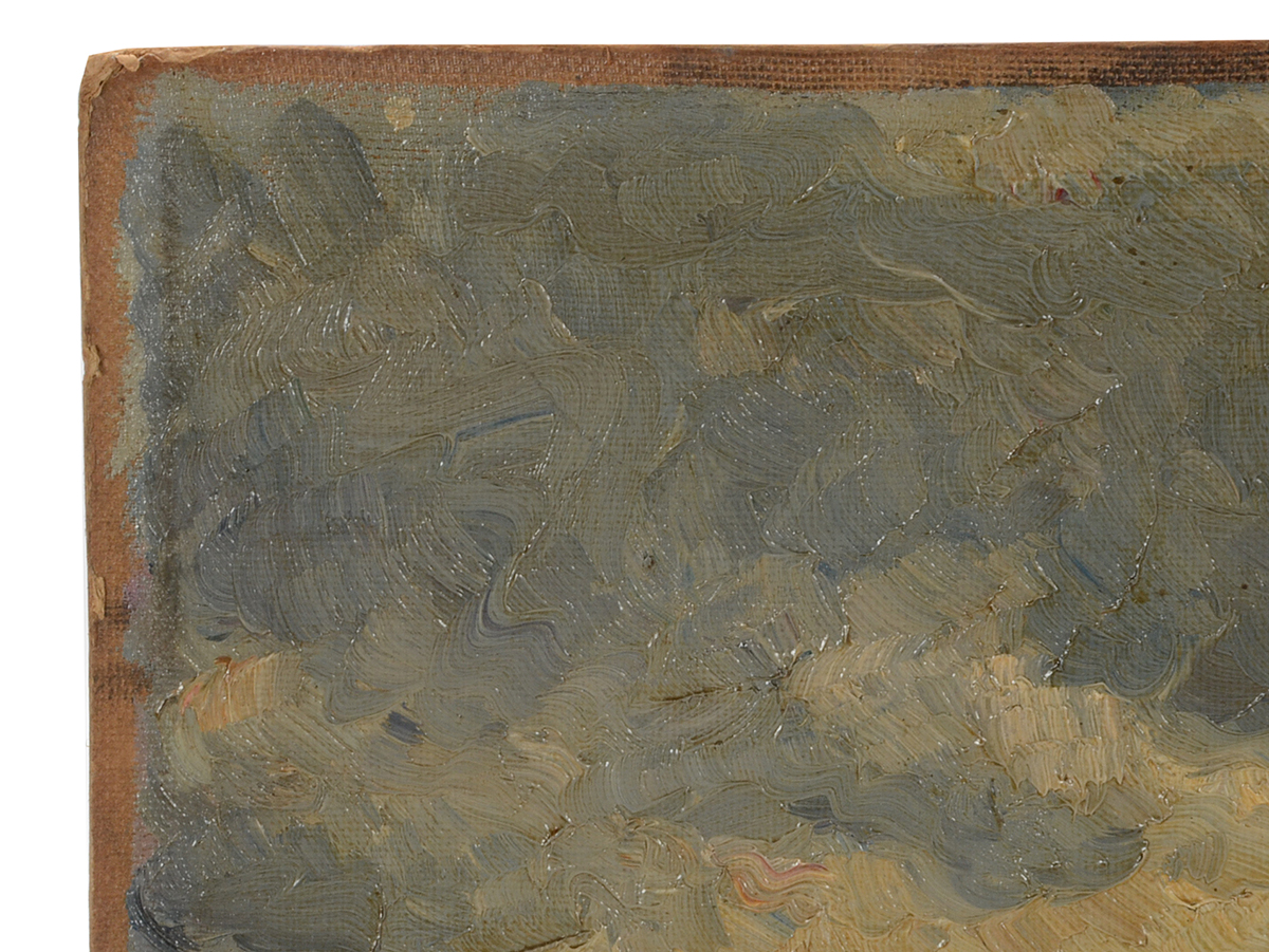 Willy Berthold Original 1909 Post-Impressionist Oil on Board