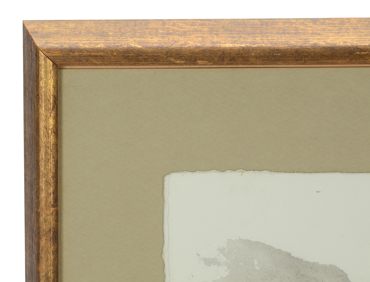 Robert Fabe Original Ink Wash Drawing "Balkan Village"