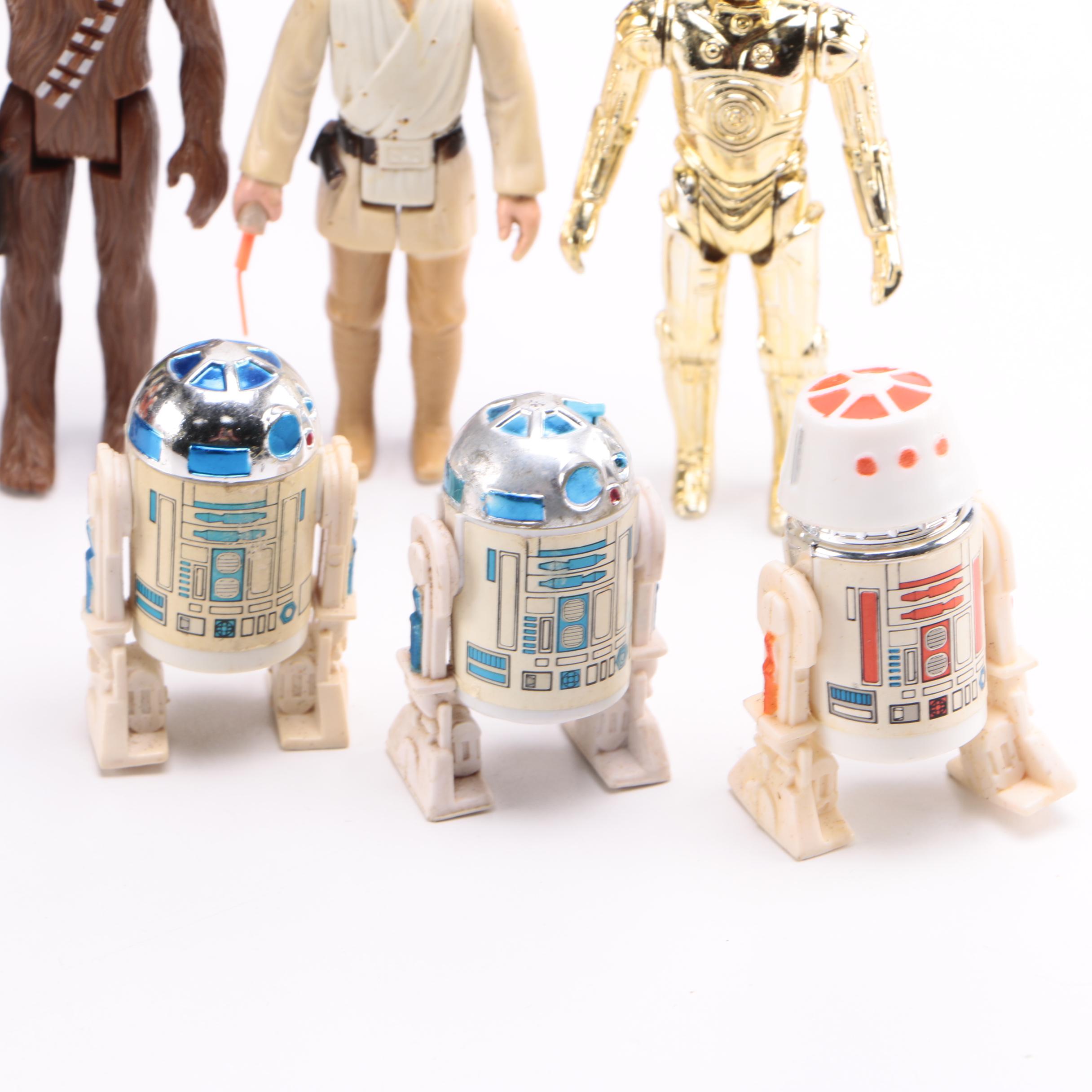 Kenner "Star Wars" Figurines and Darth Vader Storage Case