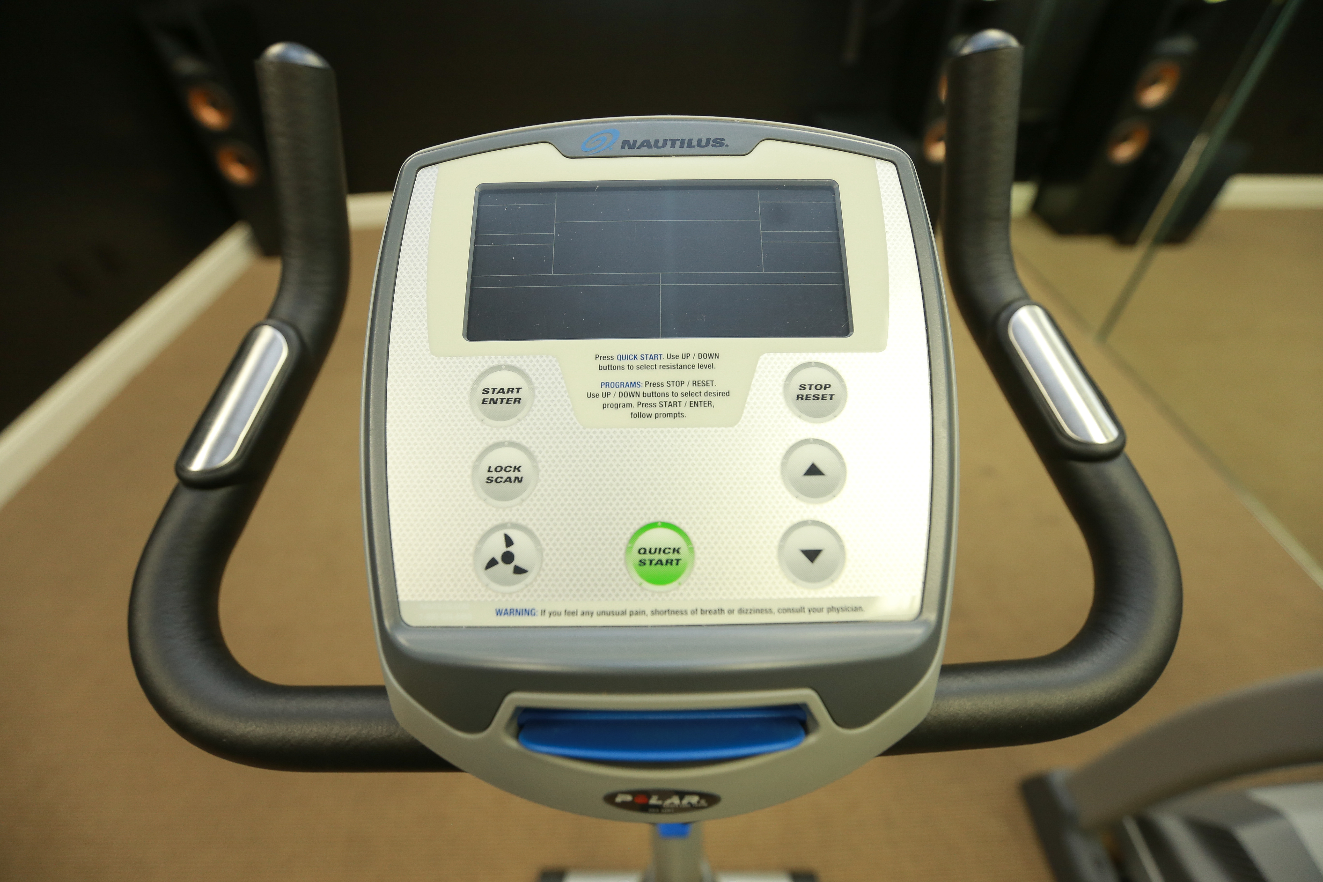 Nautilus stationary bike and equipment
