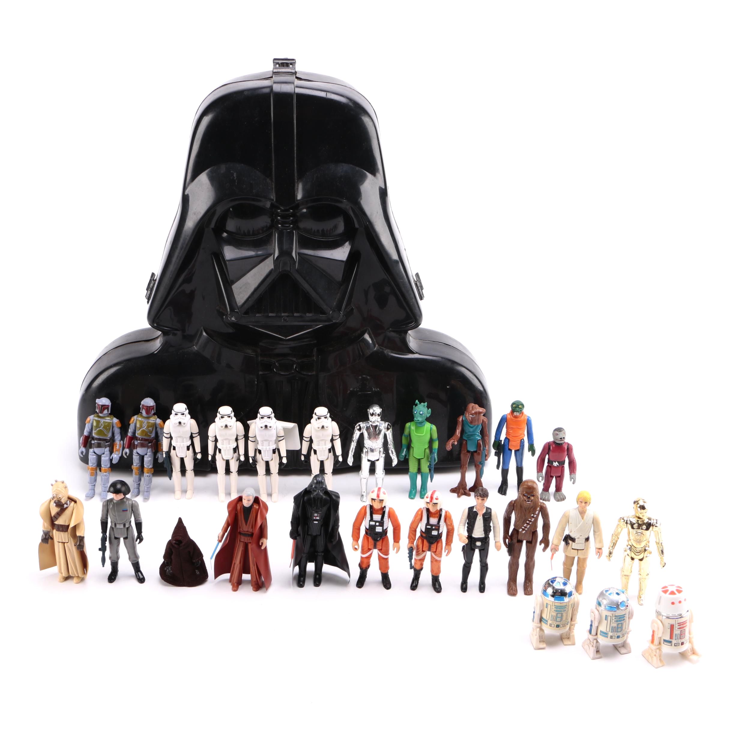 Kenner "Star Wars" Figurines and Darth Vader Storage Case