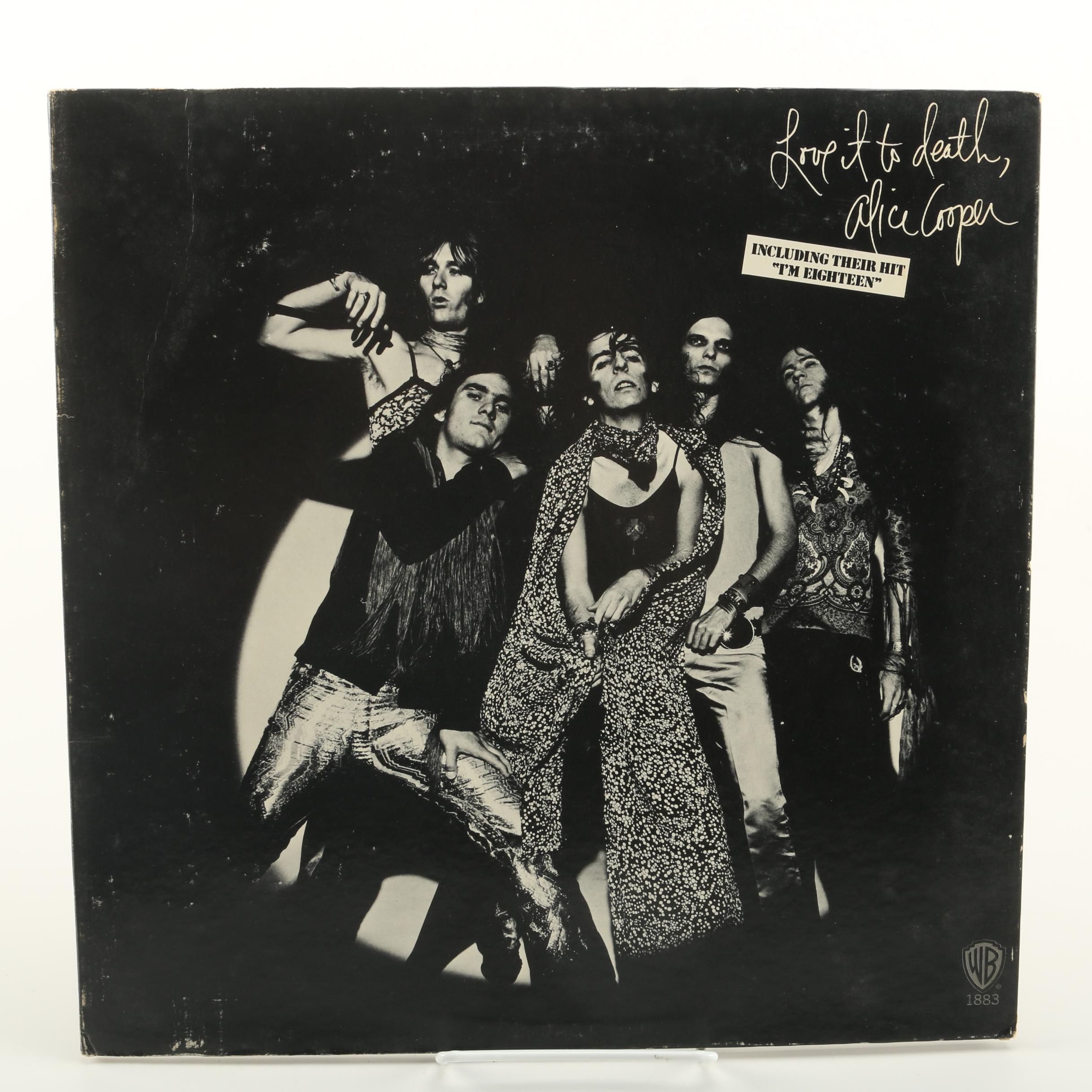 Classic Rock LPs Featuring Alice Cooper's "Love it to Death"