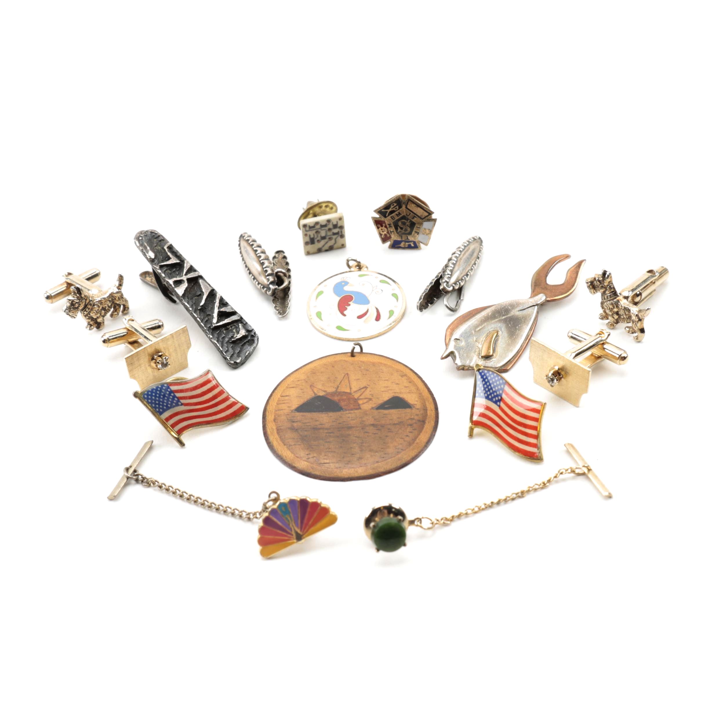 Vintage Jewelry Including Sterling and 800 Silver Pieces