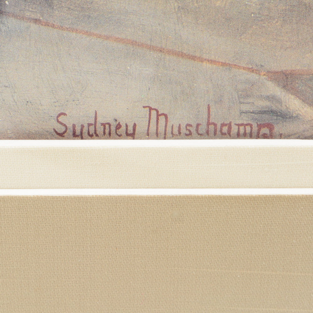 Francis Sydney Muschamp Offset Lithograph "The Music Lesson"