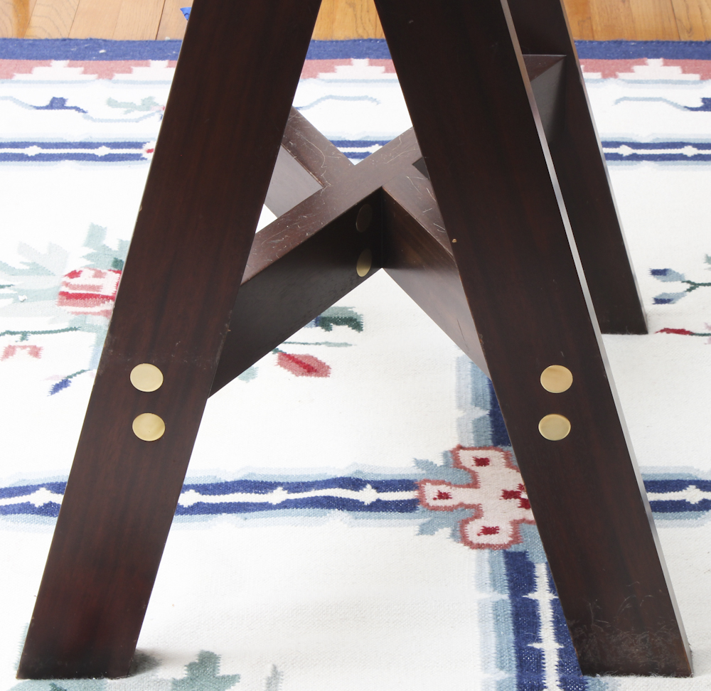 Contemporary Glass Top Dining Table