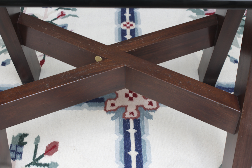 Contemporary Glass Top Dining Table