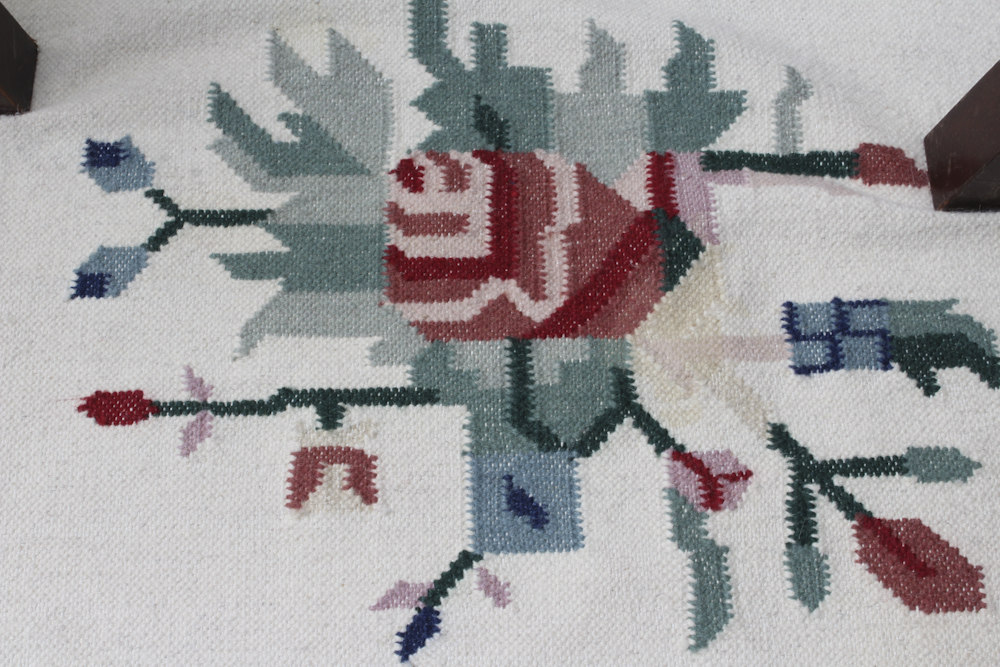 Handwoven Floral Area Rug