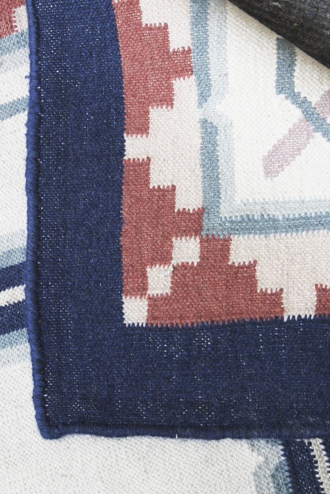 Handwoven Floral Area Rug