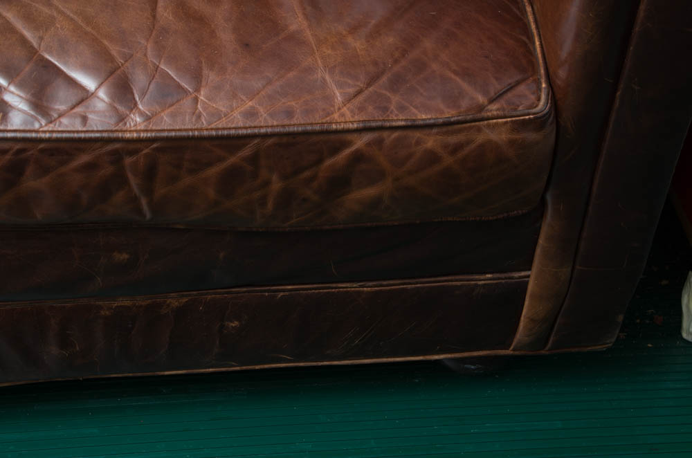 Brown Leather Sleeper Sofa