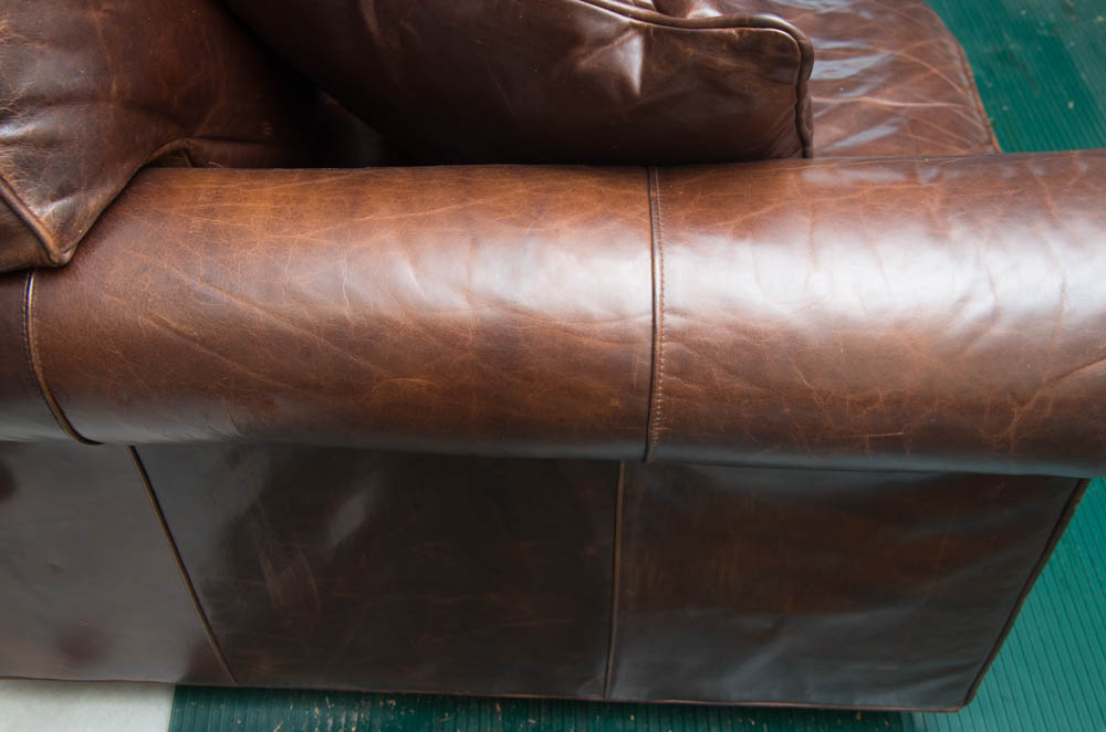 Brown Leather Sleeper Sofa