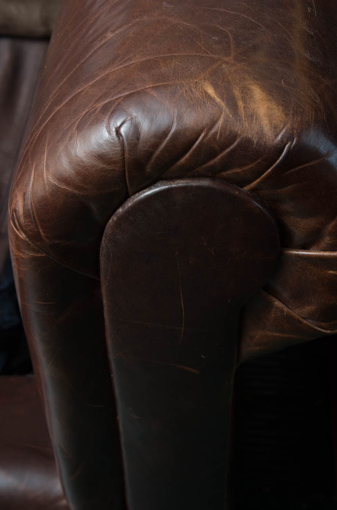 Brown Leather Sleeper Sofa