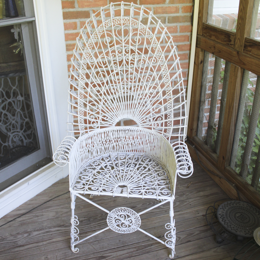Outdoor Peacock Style Chair