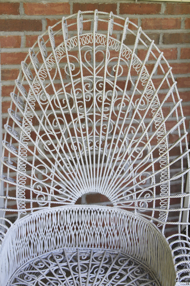 Outdoor Peacock Style Chair