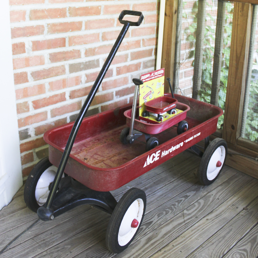 Collection of Radio Flyer Wagons