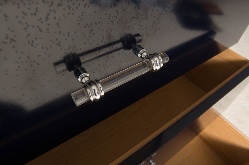 Modern Style Navy Blue Entertainment Armoire