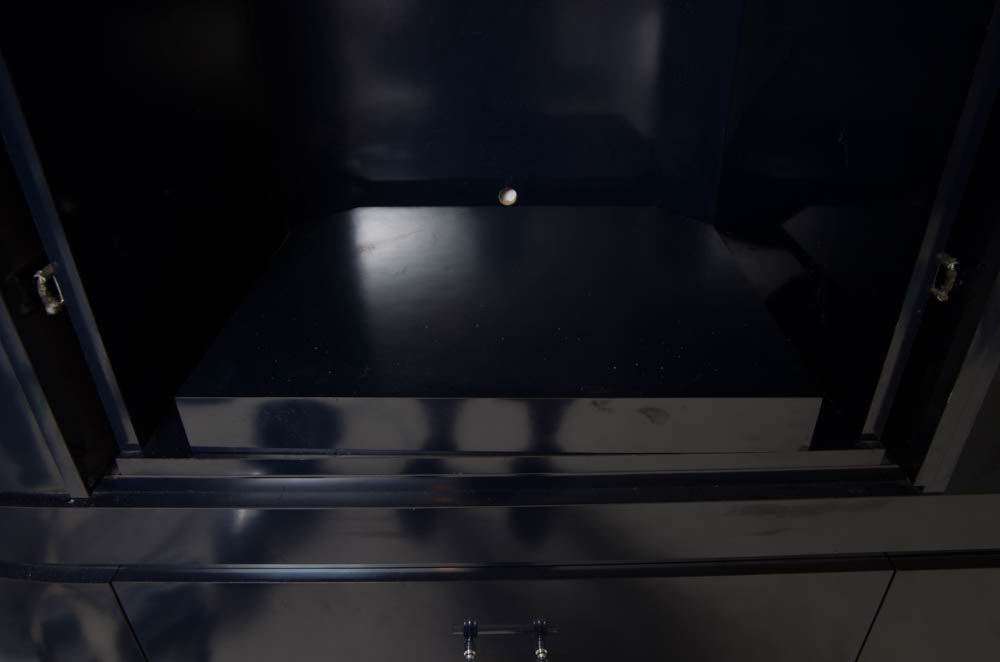 Modern Style Navy Blue Entertainment Armoire