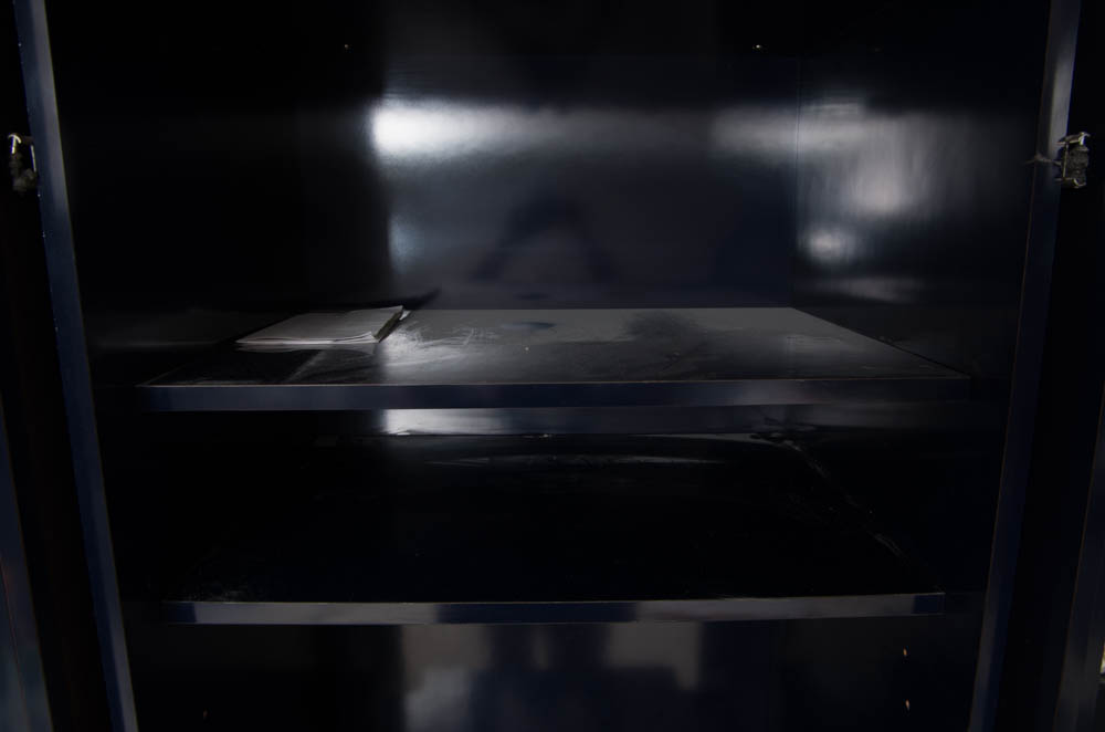 Modern Style Navy Blue Entertainment Armoire