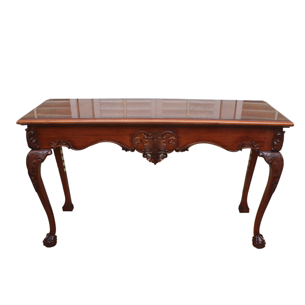 Chippendale Style Mahogany Console Table