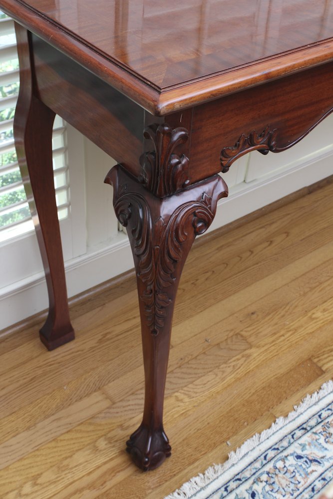 Chippendale Style Mahogany Console Table