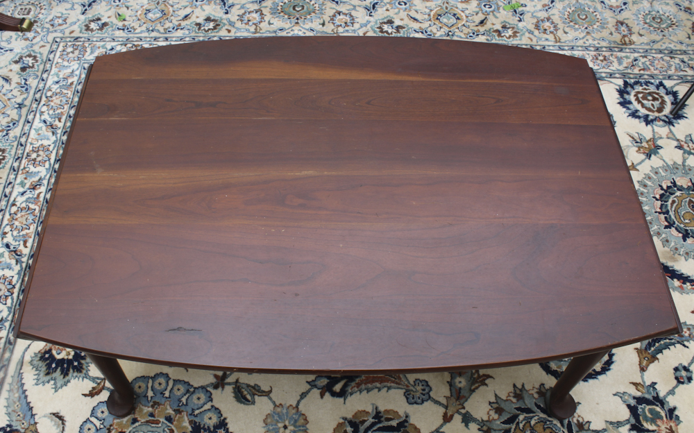 Queen Anne Style Cherry Drop-End Coffee Table