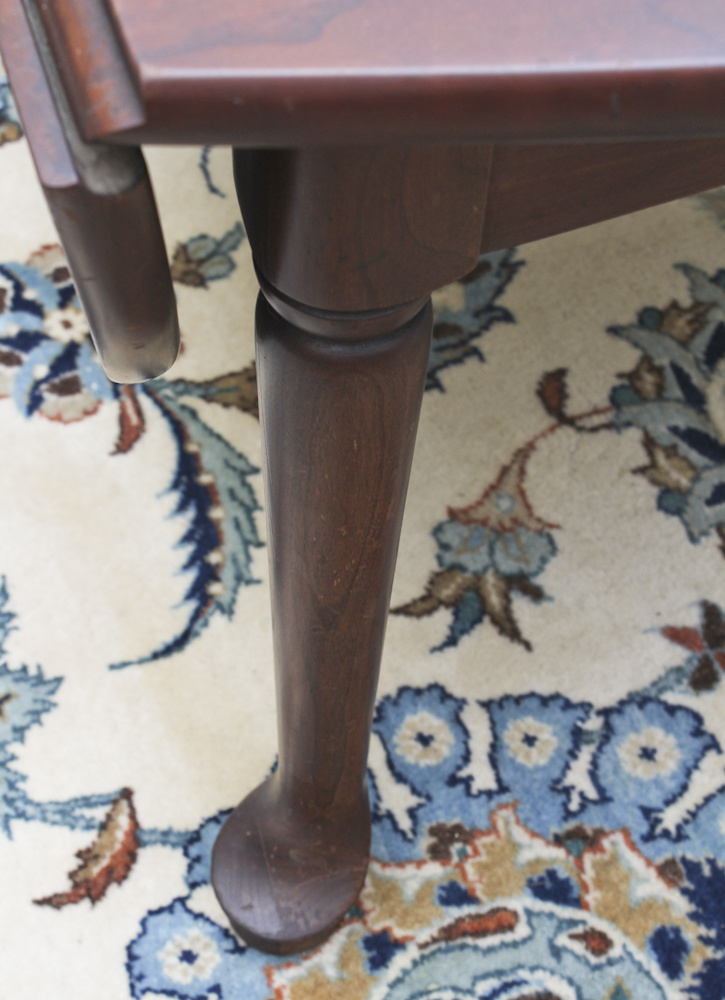 Queen Anne Style Cherry Drop-End Coffee Table