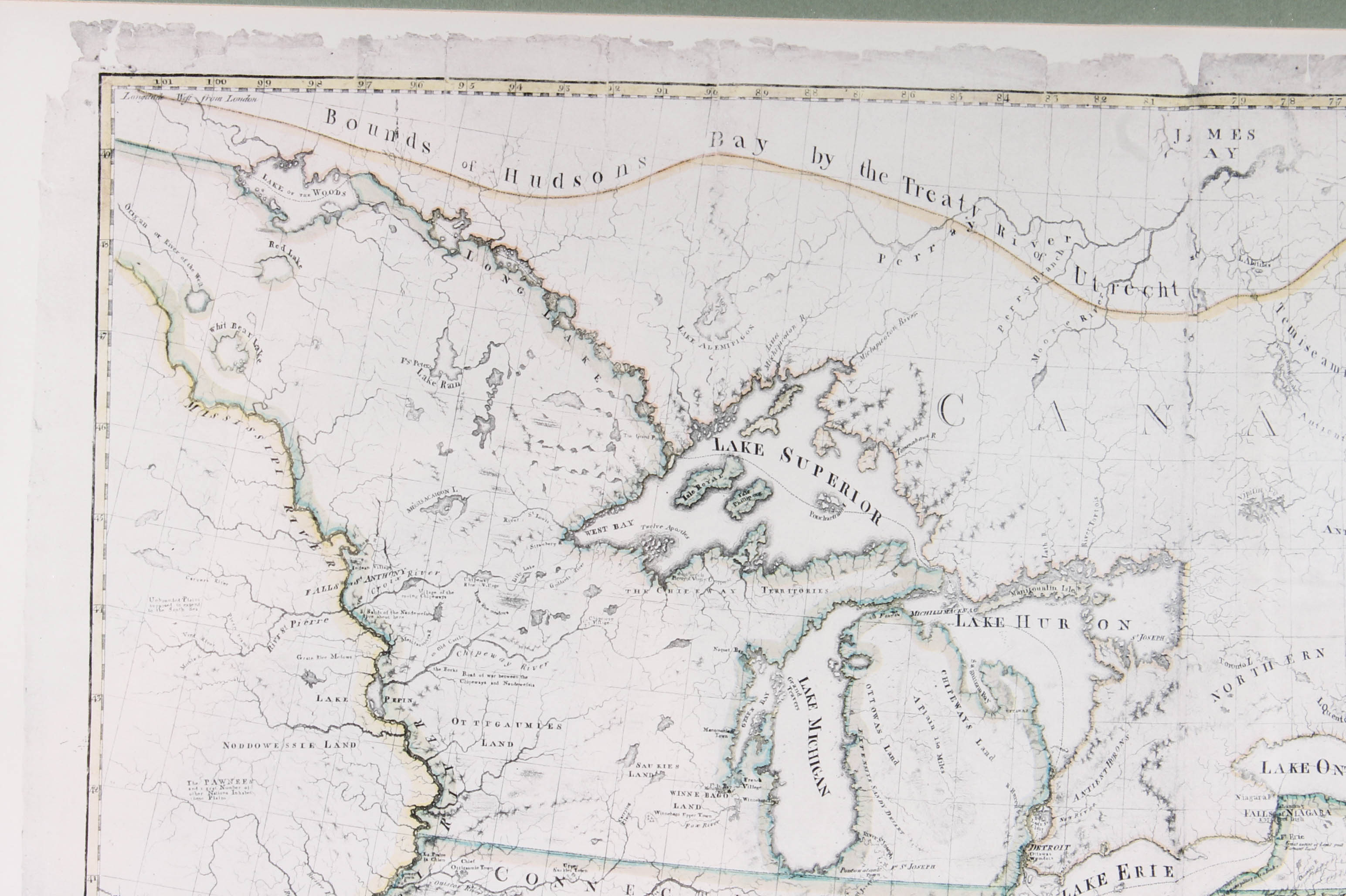 Abel Buell Offset Lithograph of United States Map