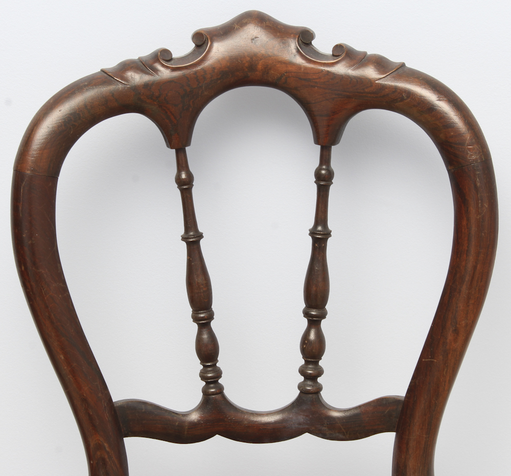Rush-Seat Mahogany Side Chair
