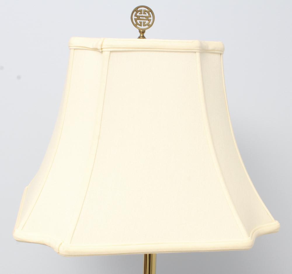 Gold Tone Candelabra Floor Lamp