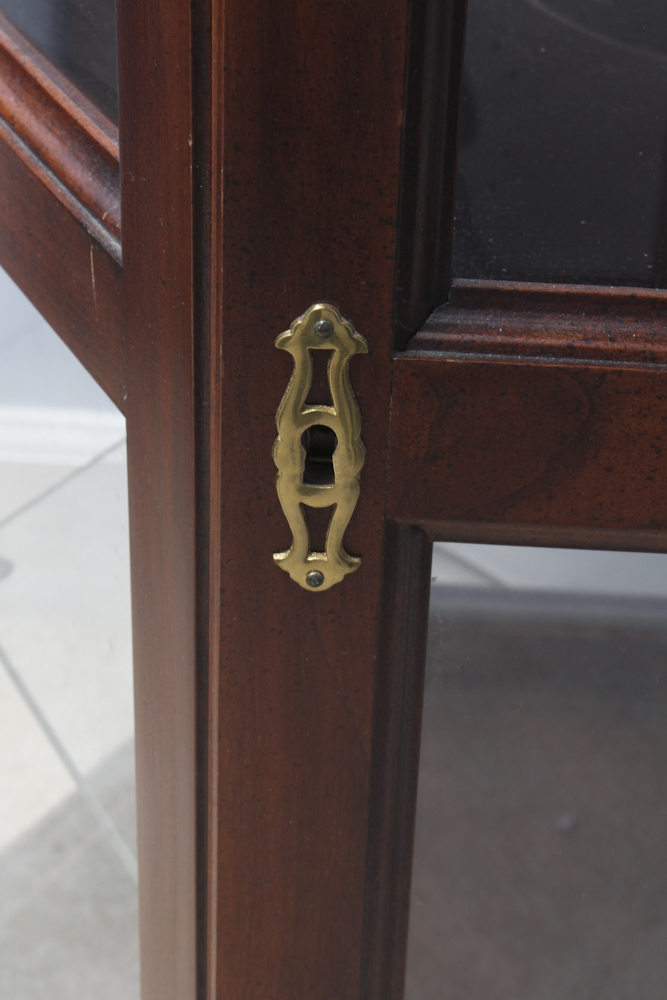 Hexagonal Curio End Table