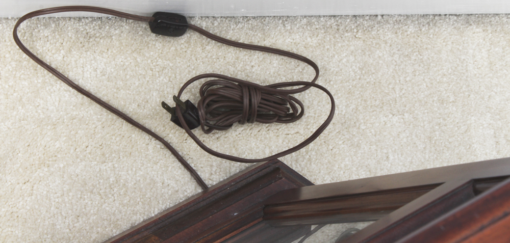 Hexagonal Curio End Table