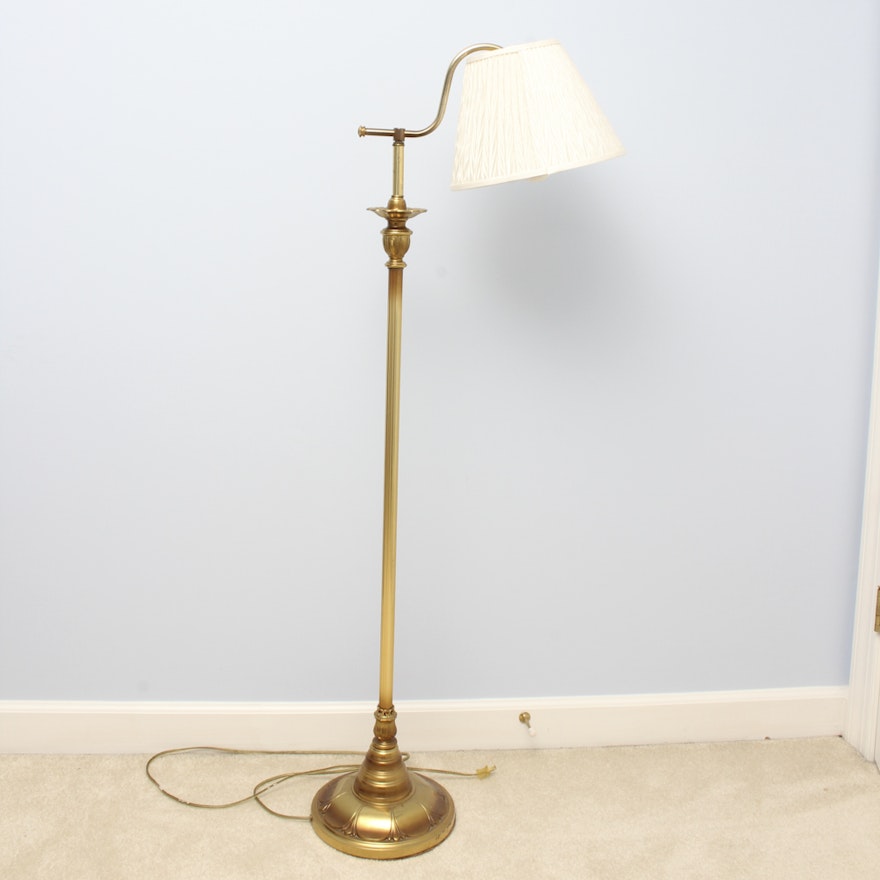 Brass Bridge Arm Floor Lamp