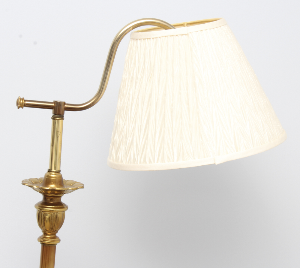 Brass Bridge Arm Floor Lamp