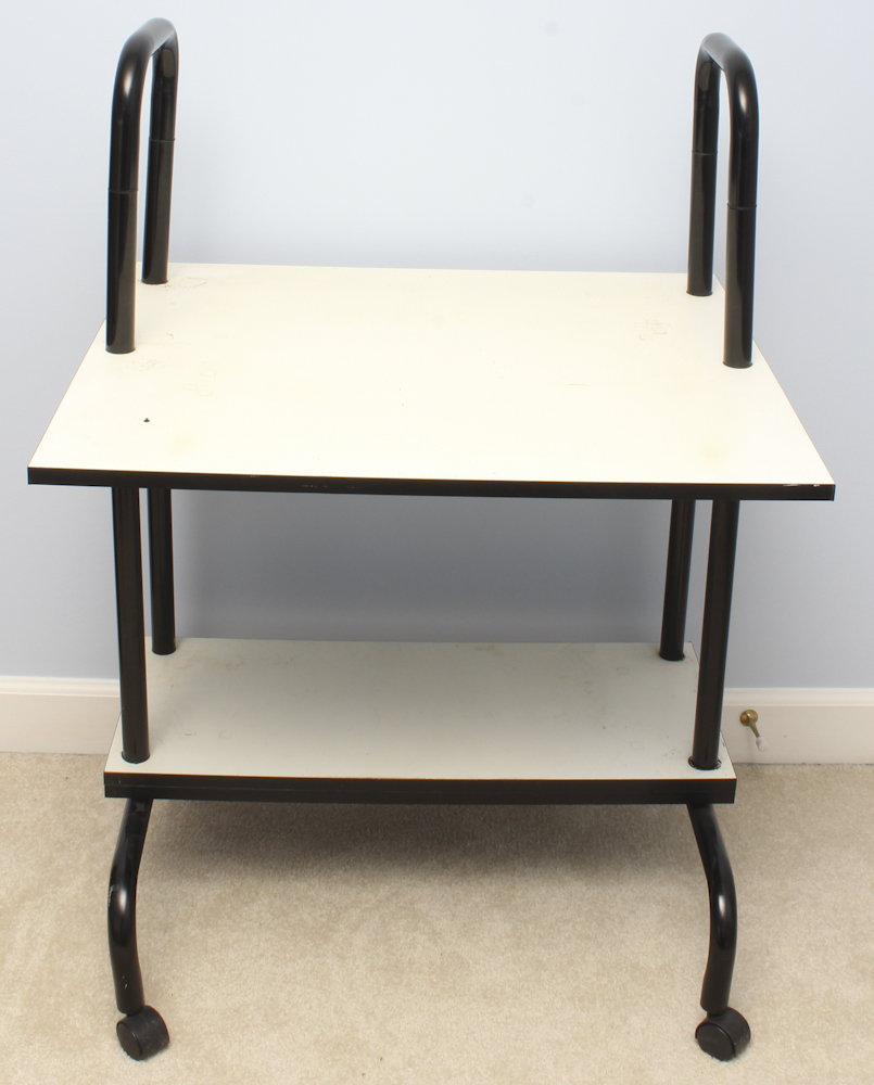 Metal Cart With IBM "Quietwriter 8" Typewriter Circa 1991