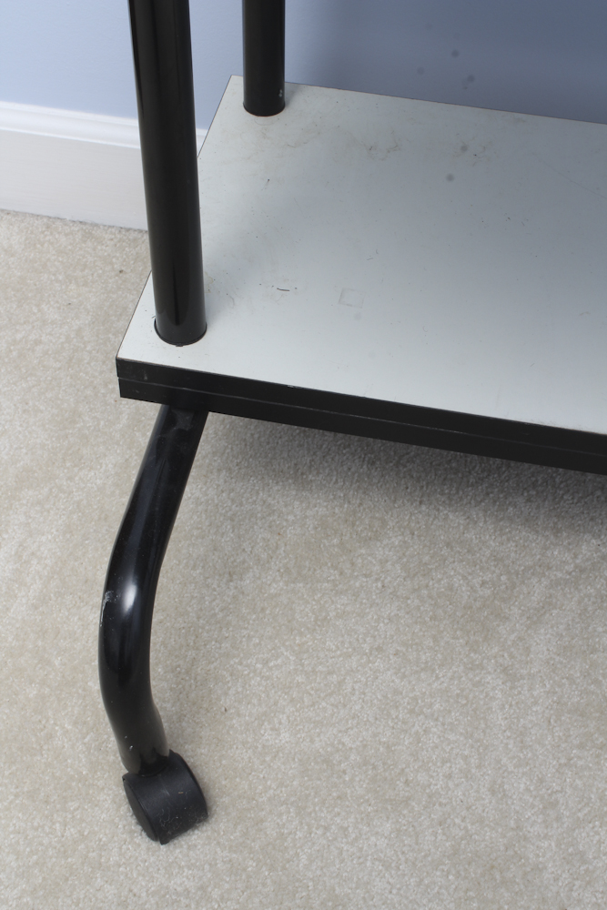 Metal Cart With IBM "Quietwriter 8" Typewriter Circa 1991