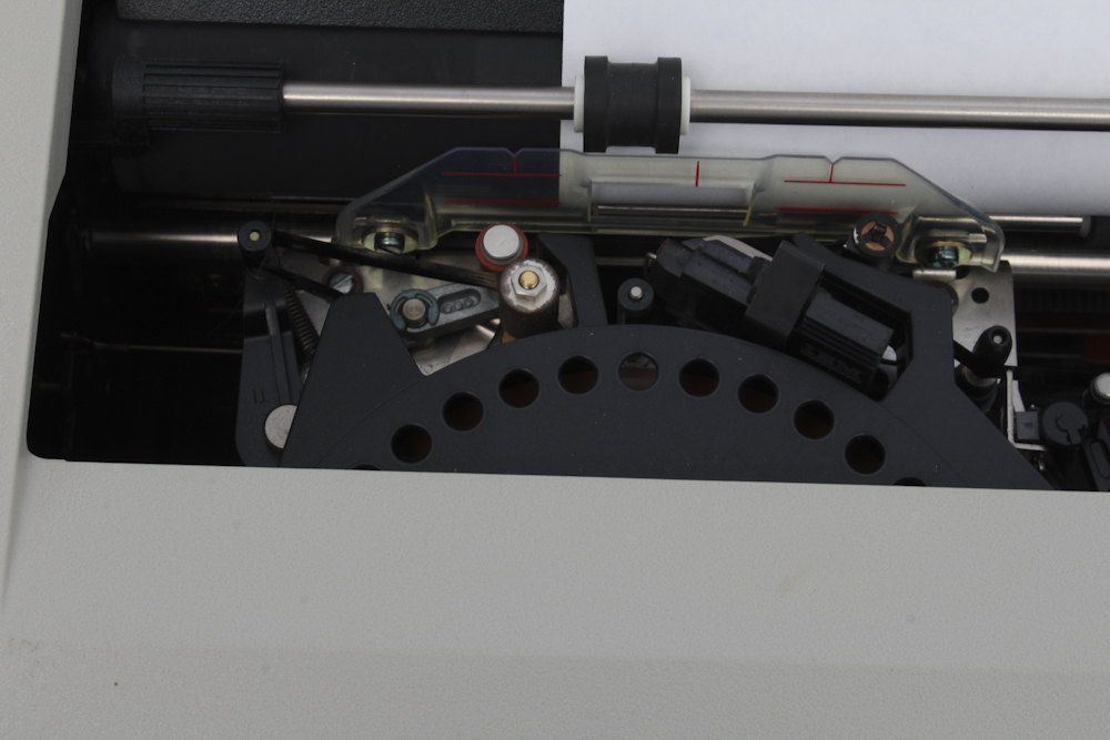 Metal Cart With IBM "Quietwriter 8" Typewriter Circa 1991