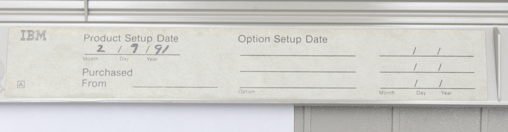 Metal Cart With IBM "Quietwriter 8" Typewriter Circa 1991