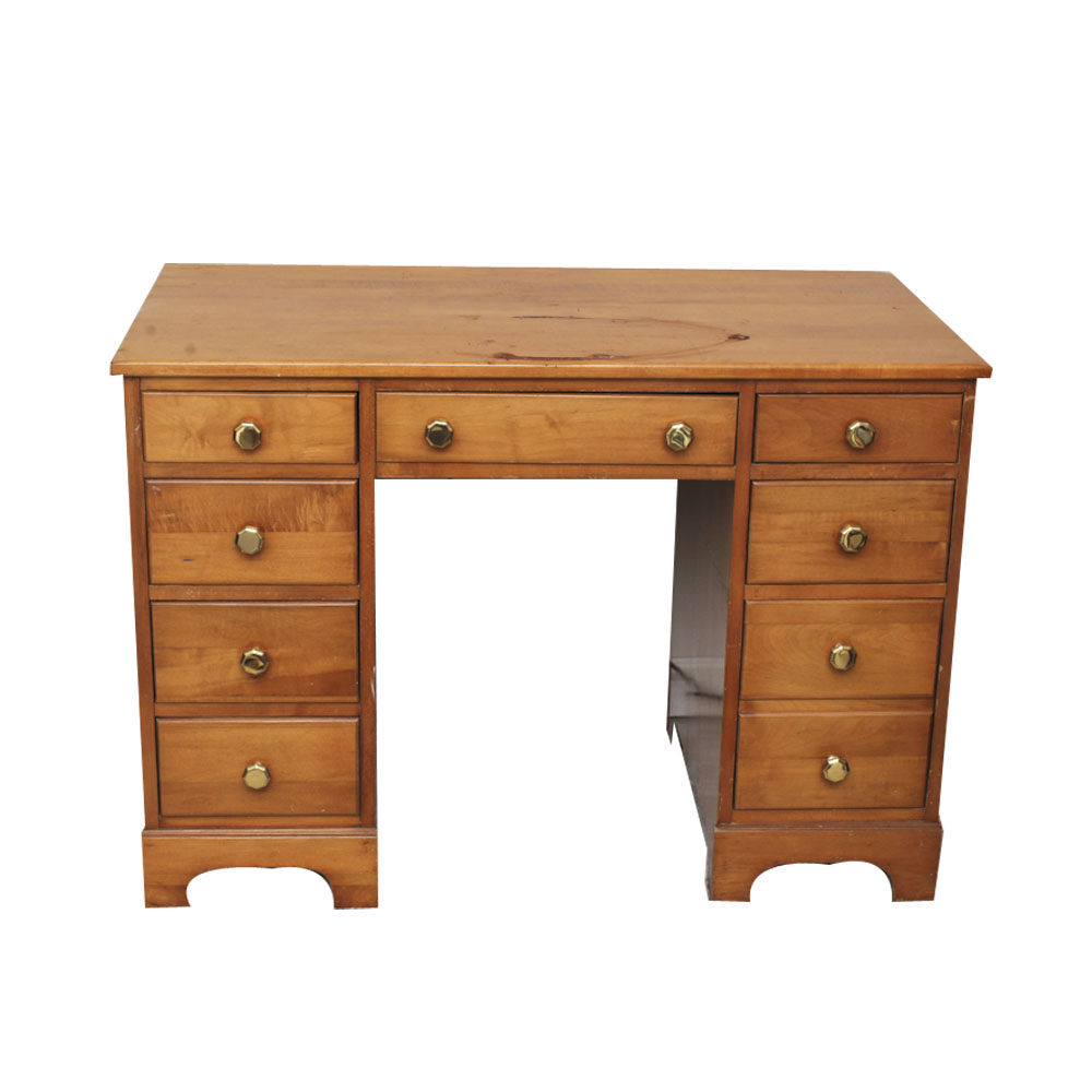 Vintage Double Pedestal Desk