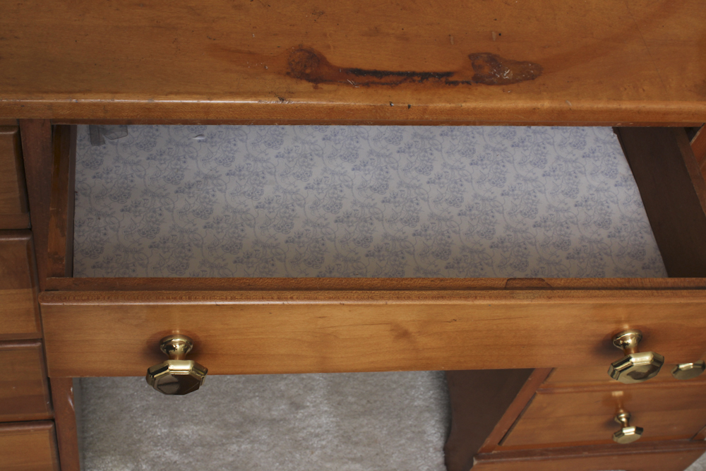 Vintage Double Pedestal Desk